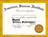 Master Small Business Course Certficate
